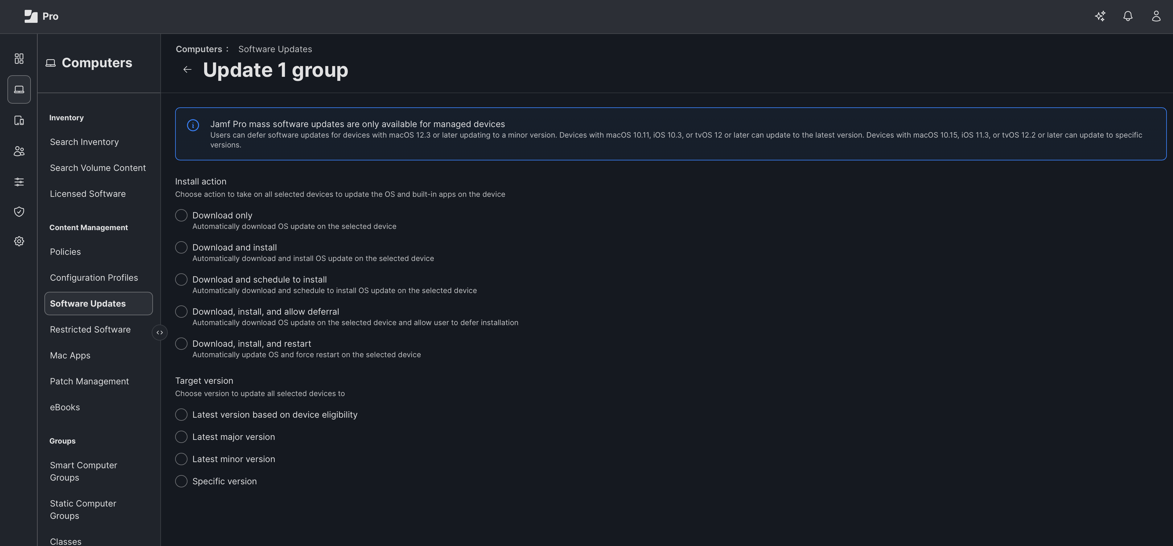 App Installers interface